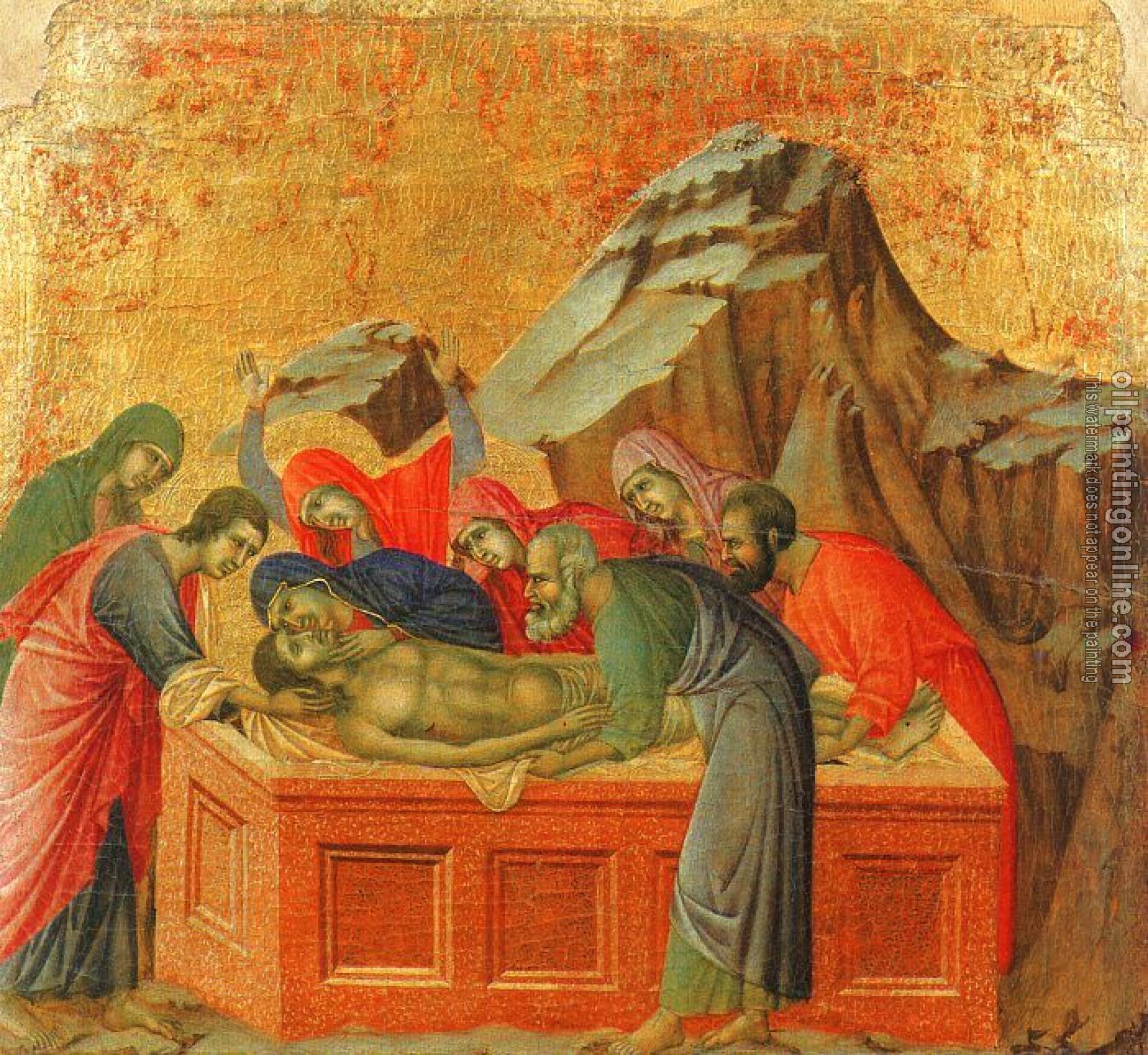 Buoninsegna, Duccio di - Burial of Christ